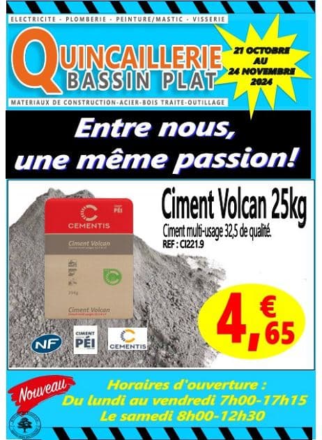 QUINCAILLERIE BASSIN PLAT