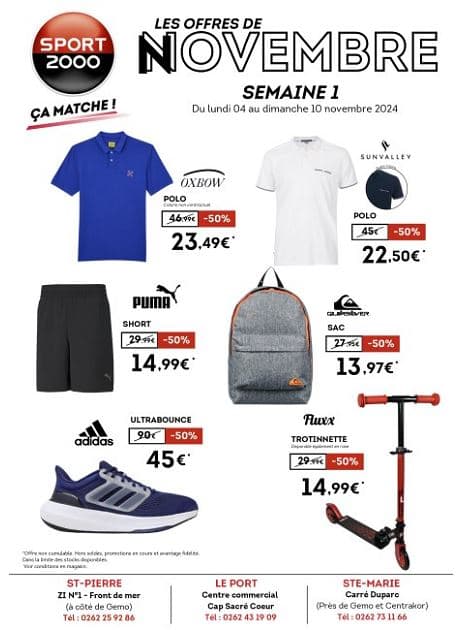 LES OFFRES DE NOVEMBRE
