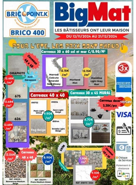 POUR L'ETE, LES PRIX SONT CHAUD