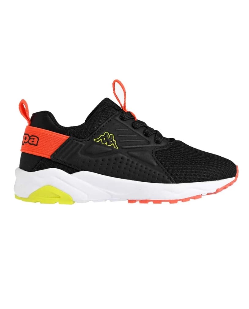 BASKET GARCON NOIR ORANGE KAPPA