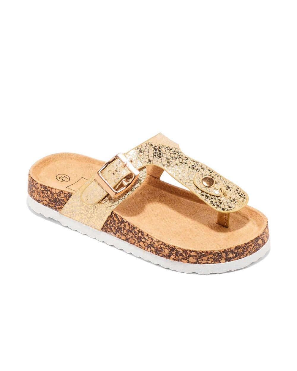 MULE PLATE FILLE CHAMPAGNE