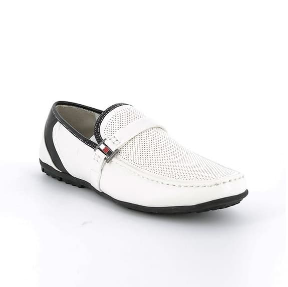 MOCASSIN HOMME BLANC