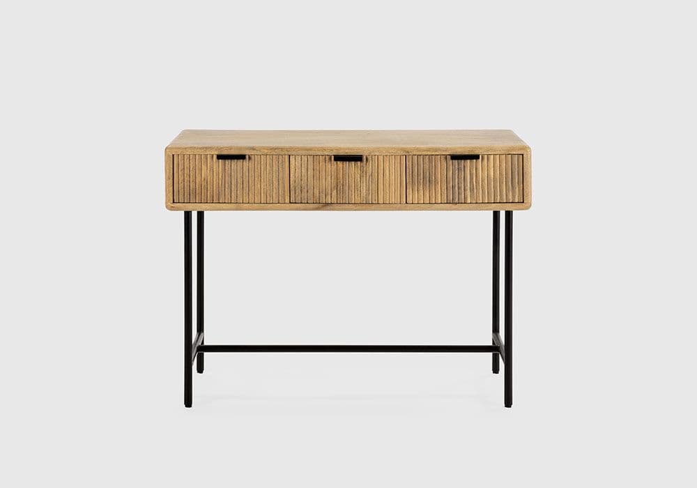 Console 3 Tiroirs en Bois de Manguier (Collection Mundra) - Image 2