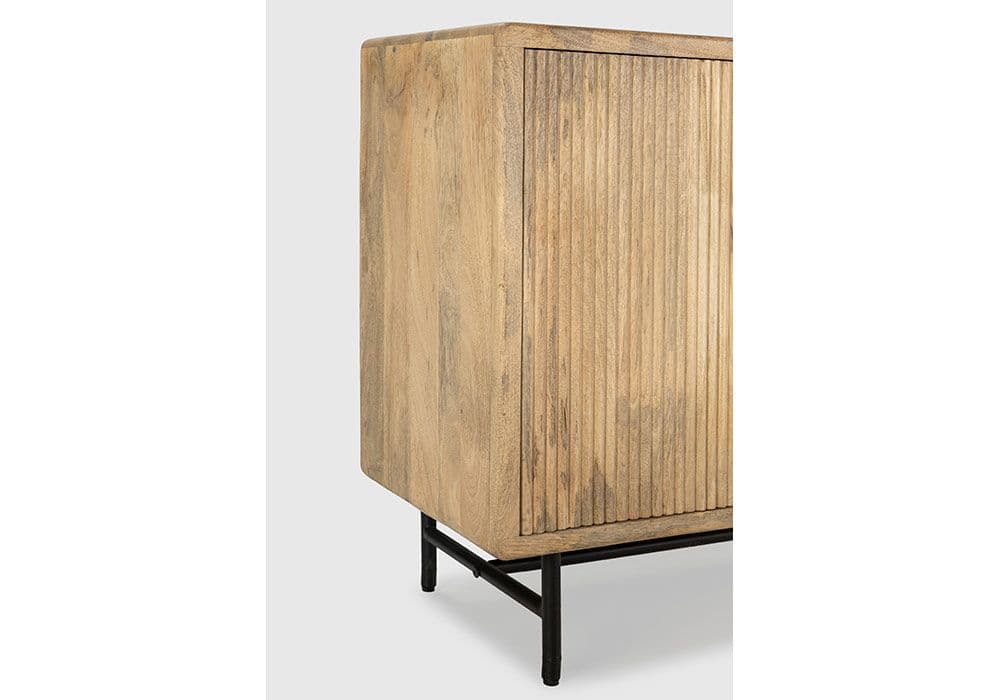 Buffet Bas 4 Portes en Bois de Manguier (Collection Mundra) - Image 3