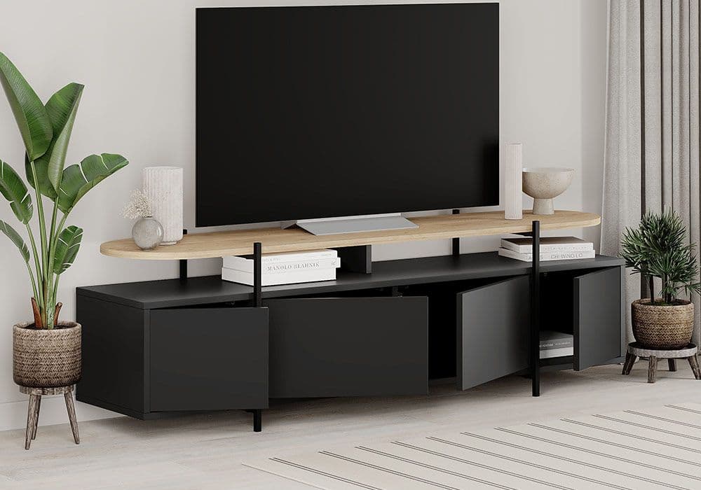 Meuble TV 4 Portes Hinoa - Image 2