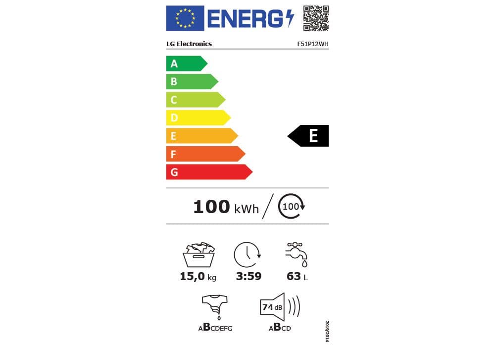 Lave Linge Frontal Connecté Wifi LG (F51P12WH) - Image 5