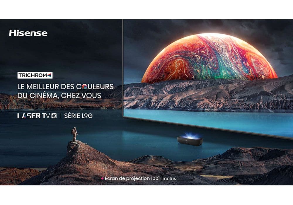 Vidéo Projecteur 100L9G-B12 Laser TV 4K + Écran Anti-Reflet ALR 100"Inclus Hisense ( 100L9G/DLT100-A) - Image 1