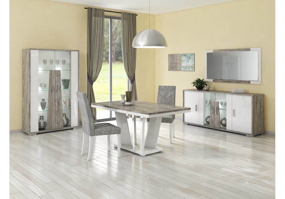 Argentier 2 Portes avec Éclairage LED (Collection Kronos) - Image 1