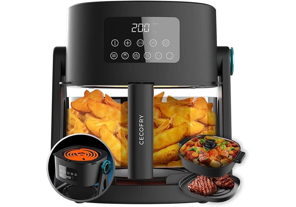 Friteuse sans Huile Réversible 3en1 1500W Cecofry Flip&Grill 450 Cecotec (4952) - Image 5