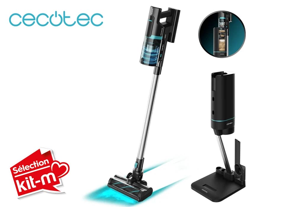 Aspirateur Balai sans fil 3en1 avec Base Auto-Vidante Conga Rockstar 10000 Nebula Station Cecotec (4943) - Image 1