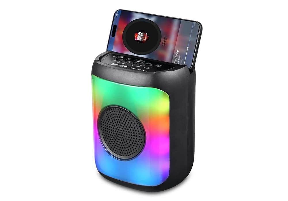 Enceinte Portable Bluetooth Lumineuse + Micro Filaire (KA-FIRE) - Image 2