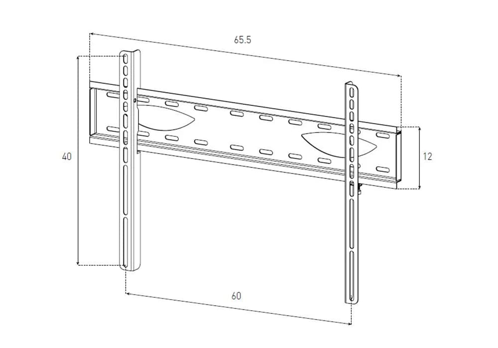 Support TV Mural FIXE SLIM WMTV 600F Sonorus (A0030) - Image 2