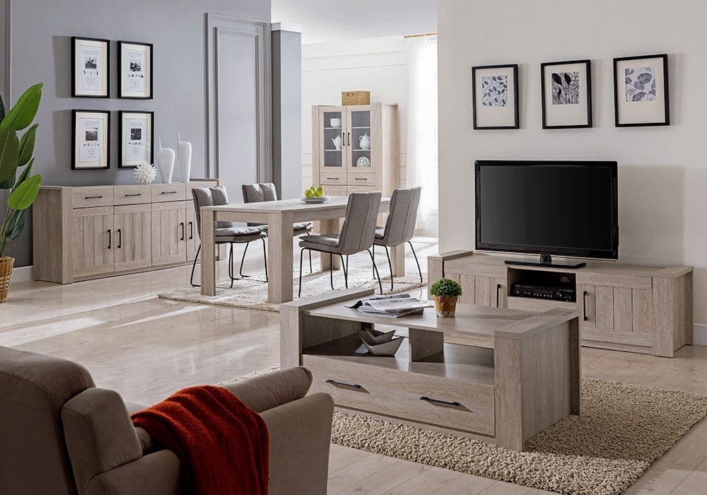 Meuble TV 2 Portes 1 Tiroir (Collection Ernest Harth) - Image 1