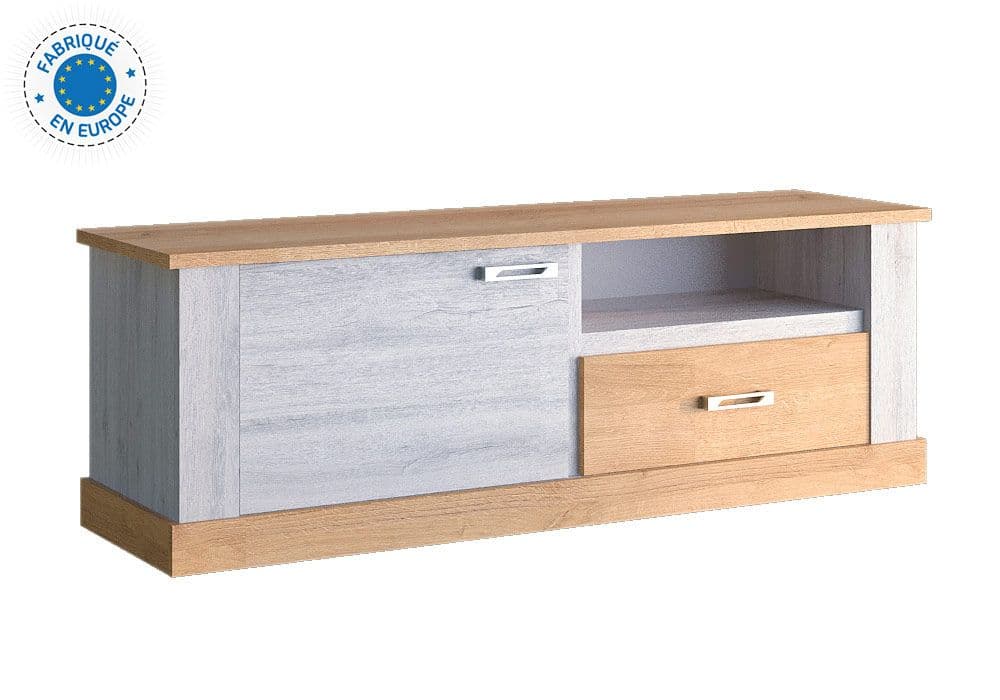 Meuble TV 1 Porte 1 Tiroir (Collection Festo) - Image 1
