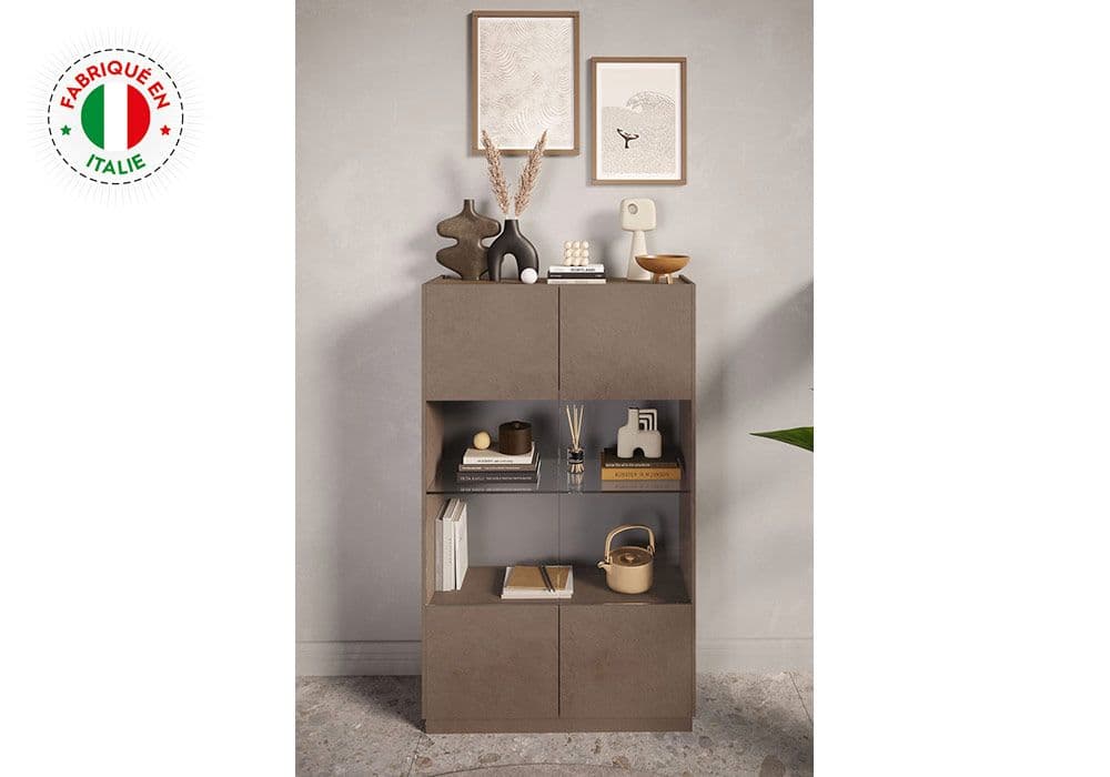Argentier 2 Portes (Collection Zaria Bronze/Mercure) - Image 1