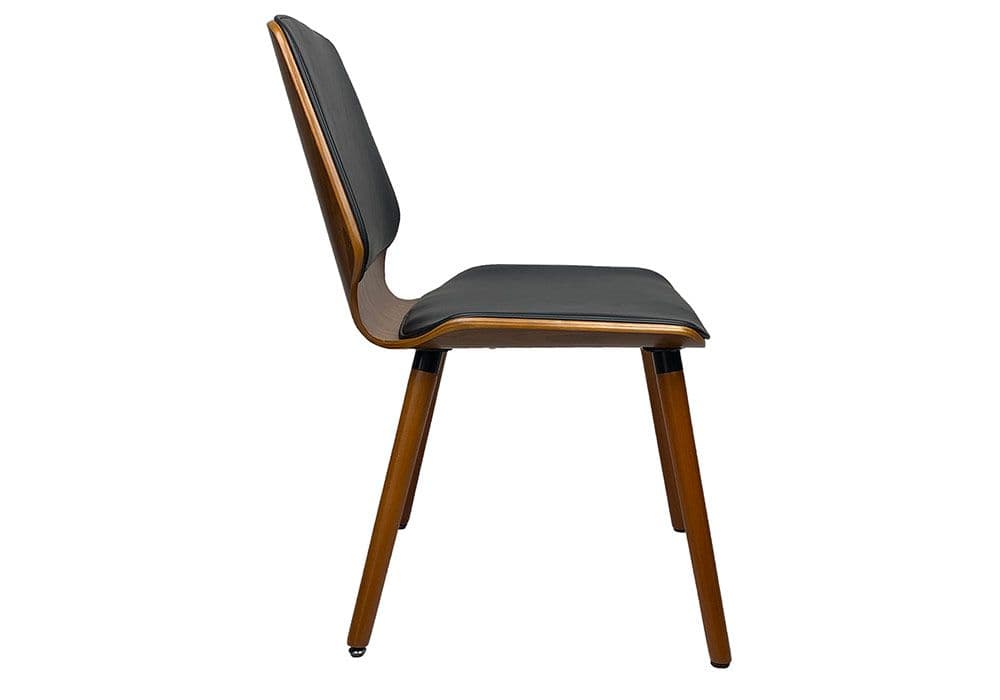 Lot de 6 Chaises En PU Noir JEFF - Image 2