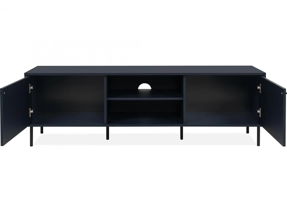 Meuble TV 2 Portes (Collection Caracas Bleu Navy) - Image 1