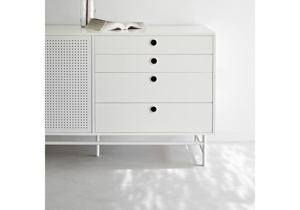 Buffet Bas 2 Portes 8 Tiroirs Punto - Image 5