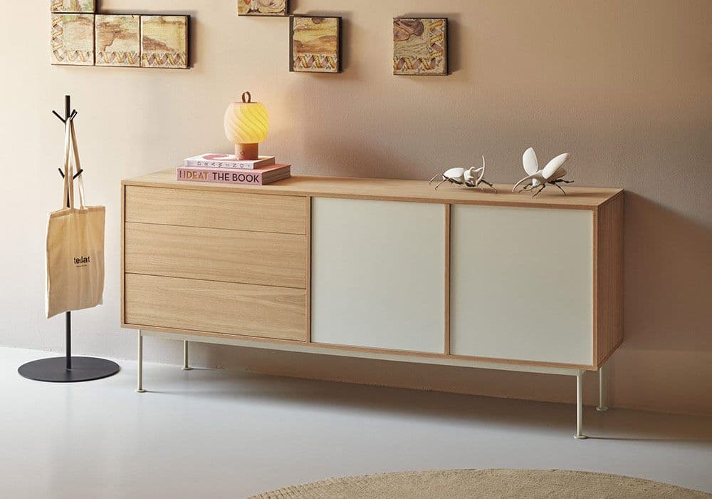 Buffet Bas 2 Portes 3 Tiroirs Yoko - Image 1