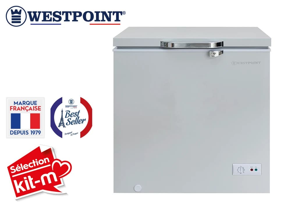 Congélateur Coffre 140L Silver Westpoint (WBXN-15E24.ELS) - Image 1