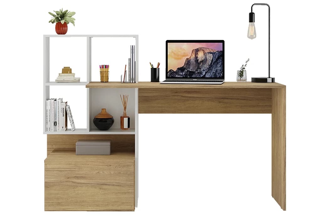 Bureau Étagères avec Tiroir - Image 2