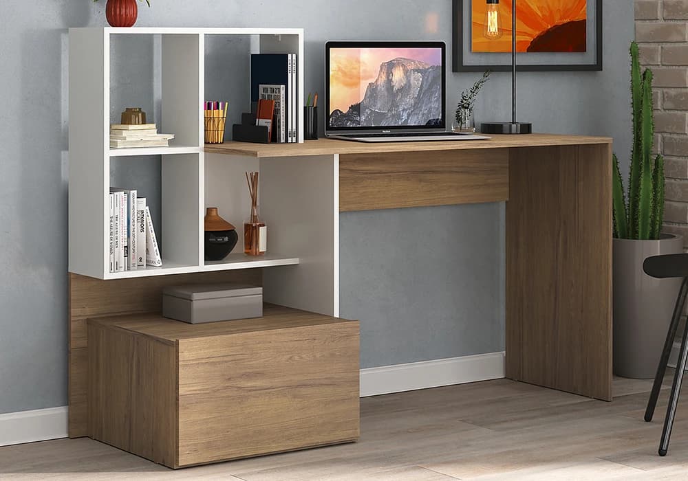 Bureau Étagères avec Tiroir - Image 1