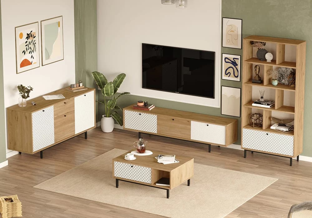 Meuble TV 3 Portes 180cm - Image 3
