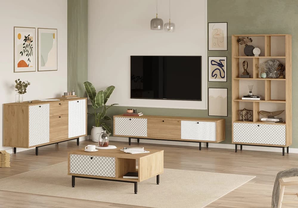 Meuble TV 3 Portes 180cm - Image 2