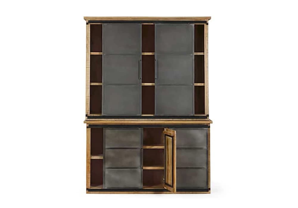 Vaisselier 4 Portes Coulissantes 1 Porte Ouvrante (Collection Molissan) - Image 4