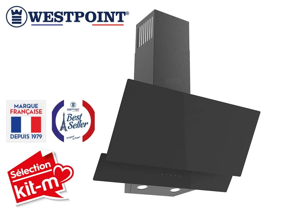 Hotte Murale Inclinée 90cm Westpoint (WER9522PGN) - Image 1