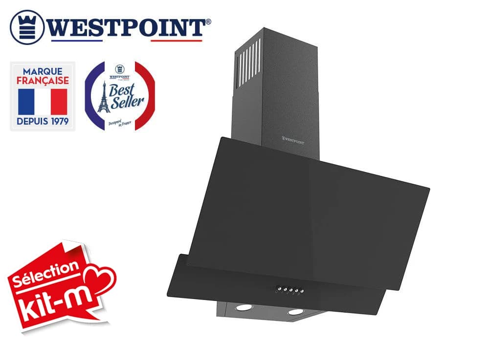 Hotte Inclinée Murale 60cm Westpoint (WER6322PGN) - Image 1