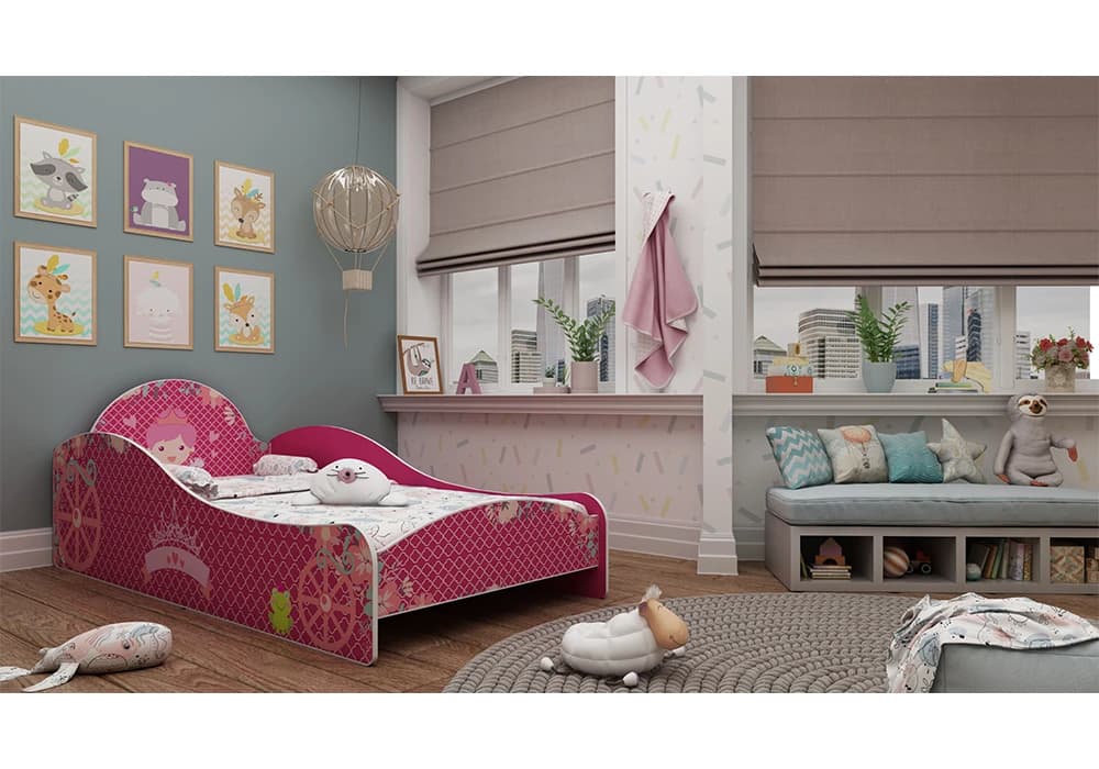 Lit 90x190cm PRINCESINHA Rose - Image 1