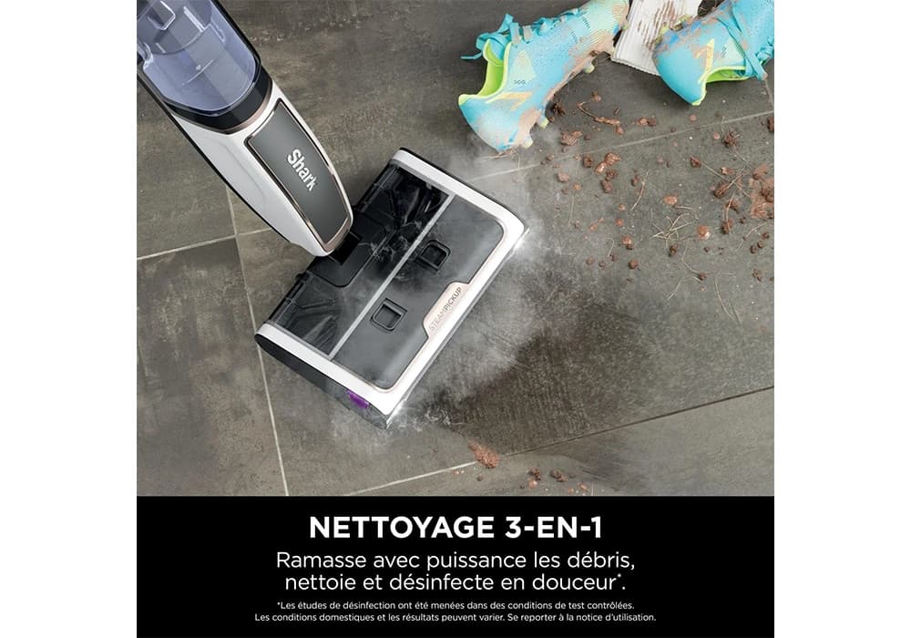 Balai Vapeur avec Rouleau Brosse SteamPickUp Shark (SD200EU) - Image 2
