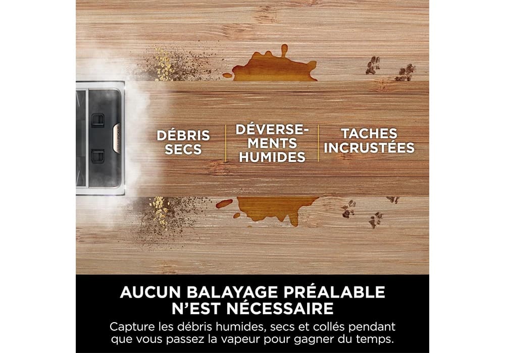 Balai Vapeur avec Rouleau Brosse SteamPickUp Shark (SD200EU) - Image 4