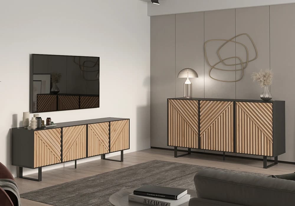 Meuble TV 4 Portes (Collection Alana) - Image 1
