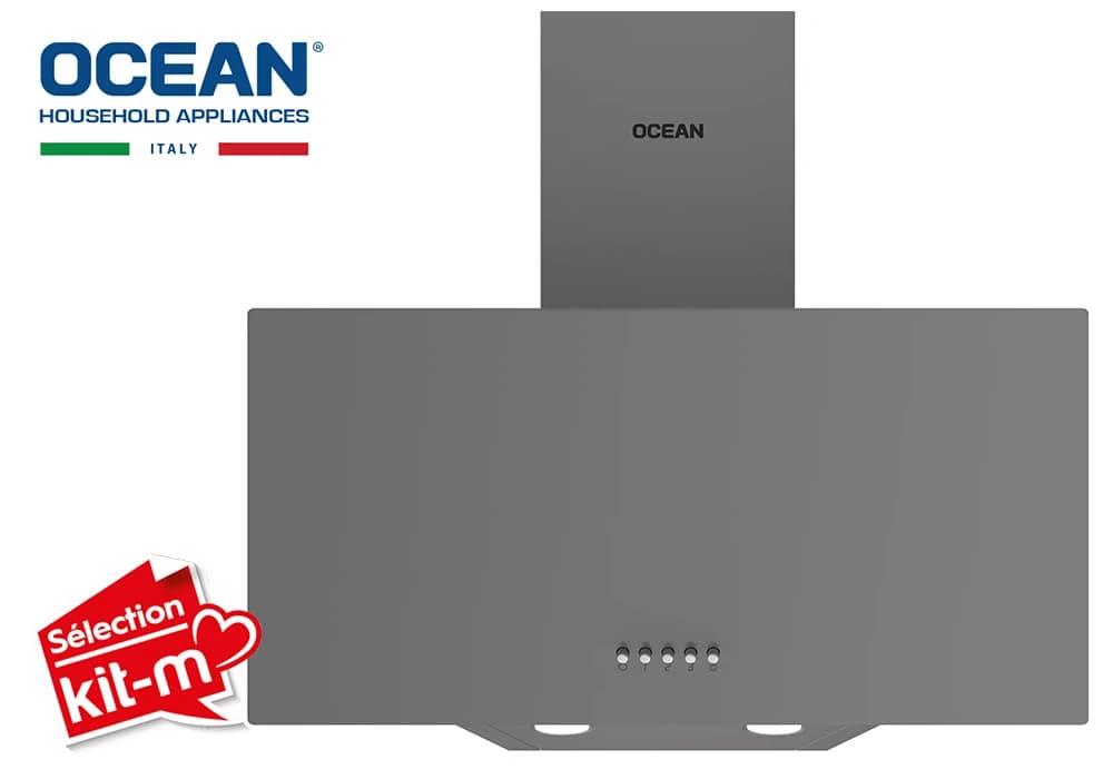 Hotte Murale Inclinée 60cm Ocean (OD1CHR63GGCFCE) - Image 2