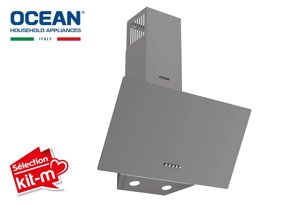 Hotte Murale Inclinée 60cm Ocean (OD1CHR63GGCFCE) - Image 1