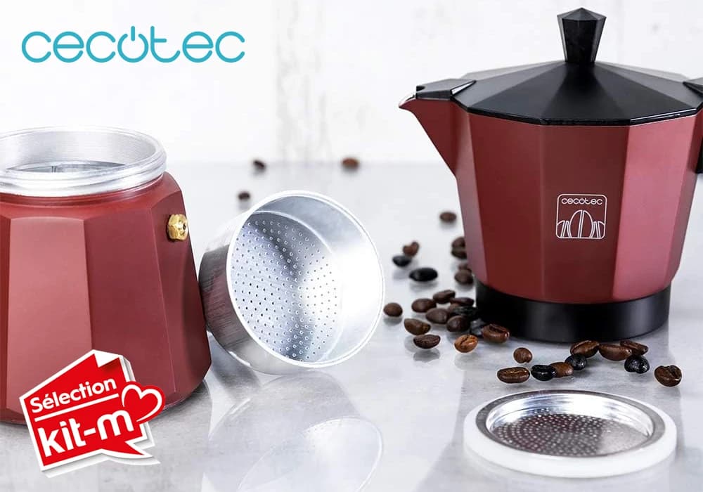 Cafetière Italienne Mokclassic 900 Garnet Cecotec (01664) - Image 4