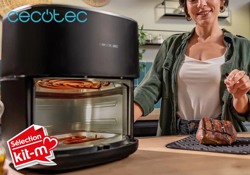 Friteuse Air Fryer CECOFRY&GRILL DUOHEAT 6500 Cecotec (A01_EU01_100500) - Image 3