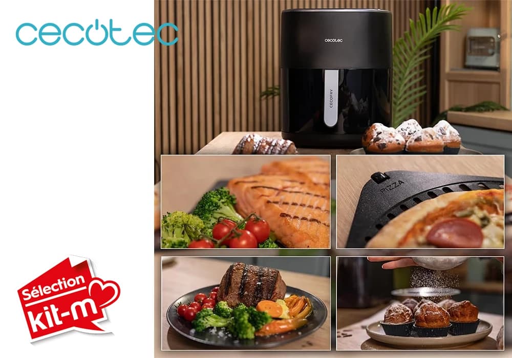 Friteuse Air Fryer CECOFRY&GRILL DUOHEAT 6500 Cecotec (A01_EU01_100500) - Image 4