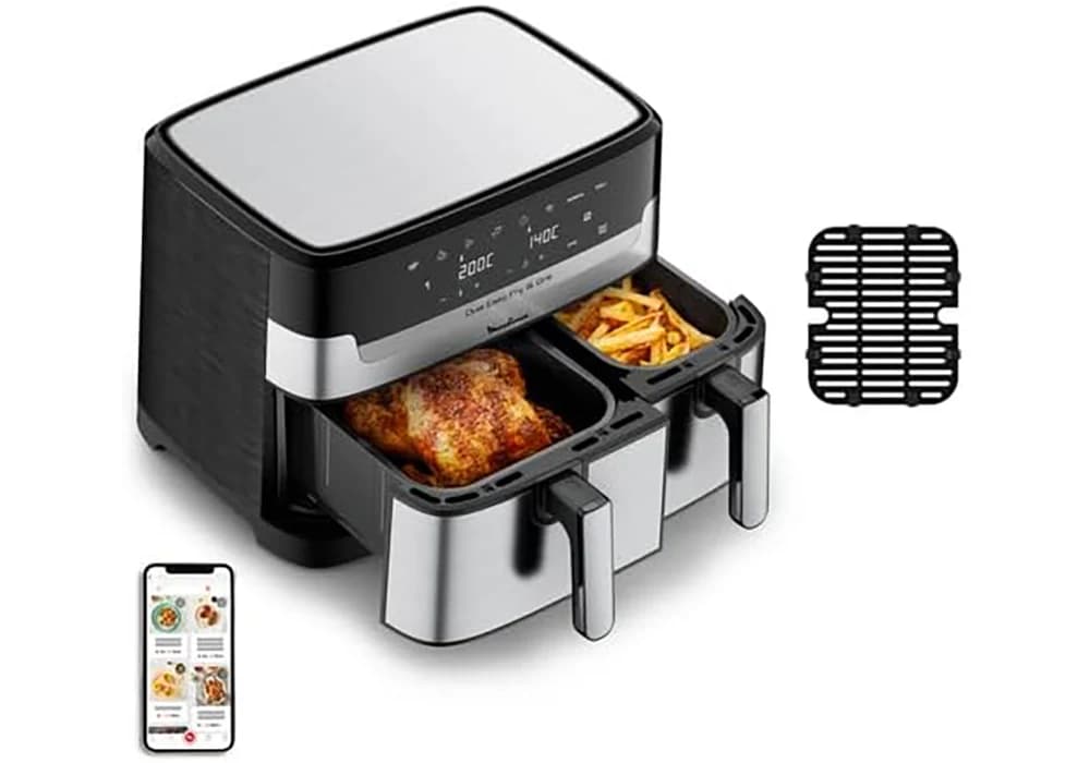 EASY FRY &GRILL DUAL Inox 8,4L (5,2L+3,2L) Moulinex (EZ905) - Image 2