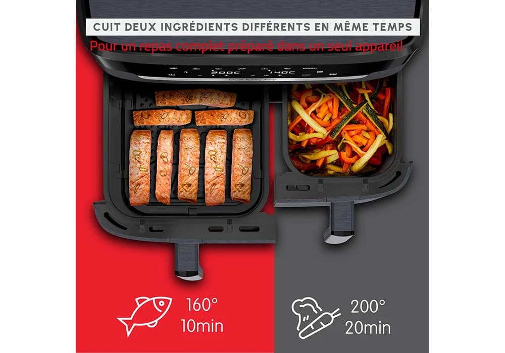 EASY FRY &GRILL DUAL Inox 8,4L (5,2L+3,2L) Moulinex (EZ905) - Image 4