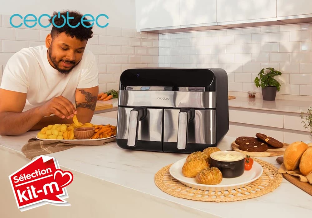 Friteuse Air Fryer 9L Inox Noir Advance 9000 Cecotec (03489) - Image 1