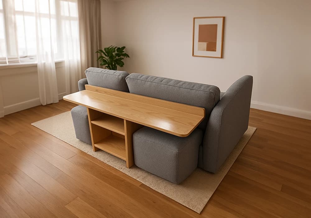 Canapé avec Console Bureau Intégrée Ballater - Image 1
