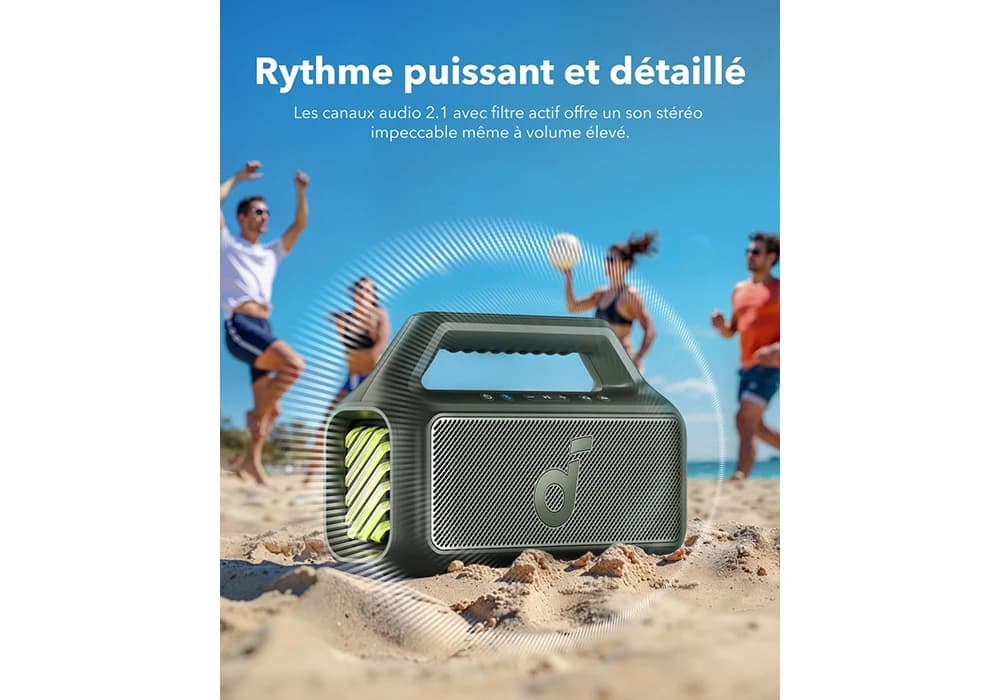Enceinte Bluetooth Boom 2 Bass Soundcore (BOOMS2) - Image 4