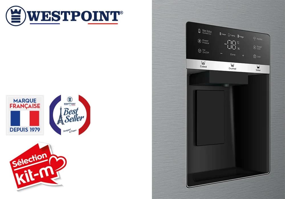 Réfrigérateur Américain 2 Portes Westpoint (WSTW-65E25.EWDX) - Image 3