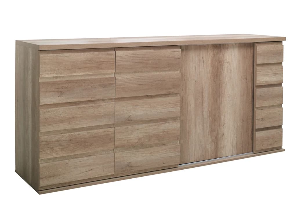 Buffet Bas 2 Portes 3 Portes Coulissantes (Collection Miro) - Image 1