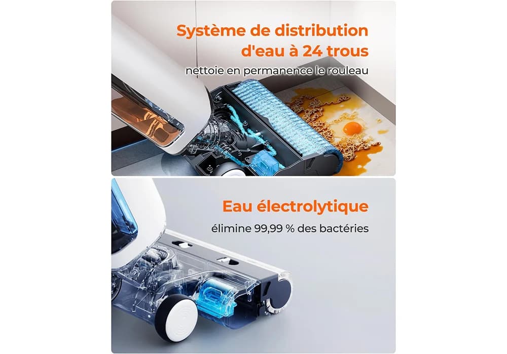 Aspirateur Serpillière Laveur + Fonction Séchage Uwant (D100W) - Image 3