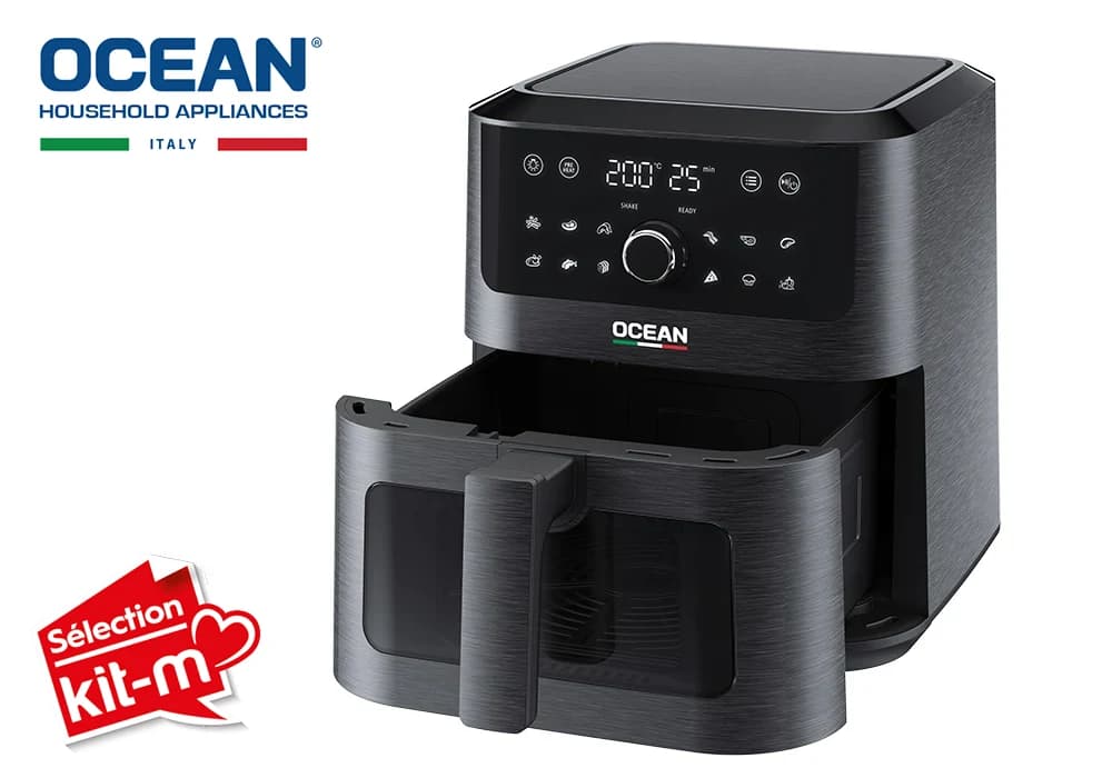 Friteuse Air Fryer 5.5L avec Fenêtre de Visualisation Ocean (OCAFK1755DWN) - Image 3