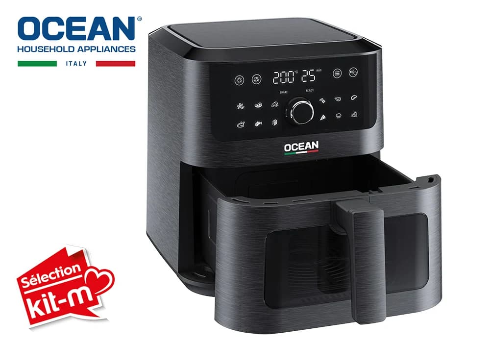 Friteuse Air Fryer 5.5L avec Fenêtre de Visualisation Ocean (OCAFK1755DWN) - Image 4